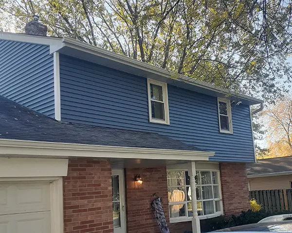 blue siding